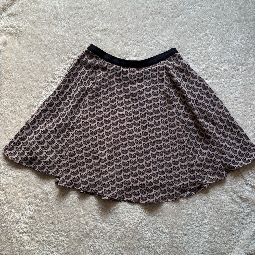 Eva Franco Anthropologie Fox Skater Skirt Size 4 NWT